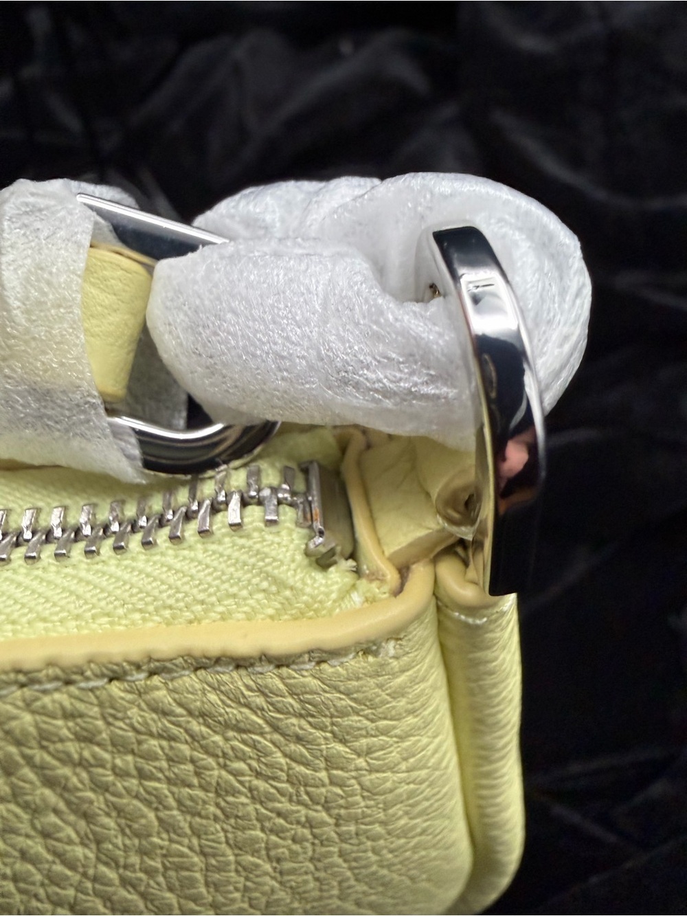 Kate Spade Tennis Ball Green Pebbled Leather Kayla Bag - Picture 4 of 9